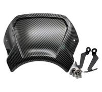 Zorlun Visera deflectora de Parabrisas for Motocicleta Tipo Cafe Racer, Compatible con CB650R 2019-2022 CB-650R Neo Sports Cafe CB1000R 18-22(Carbon Fiber)