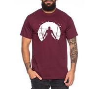 Zoro Moon One Manga Camiseta Luffy de Hombre Anime Piece, Größe2:Large, Farbe2:Borgoña