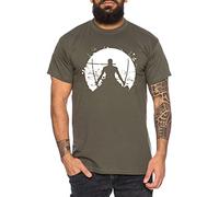Zoro Moon One Manga Camiseta Luffy de Hombre Anime Piece, Größe2:Large, Farbe2:Caqui