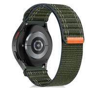 ZoRoll 20 mm Correa Compatible con Samsung Galaxy Watch 7/6 Classic /6/5 Pro/5/4, Pulsera para Hombre y Mujer, Correa de Nailon con para Huawei Watch GT 3 Pro 43mm/ GT 3 42mm - Verde Militar