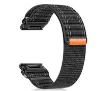 ZoRoll 20 mm QuickFit Correa para Garmin Fenix 8 43mm/7S Pro Solar/7S/6S/6S Pro/5S, Pulsera de Reemplazable para Hombre y Mujer, Correa con Velcro de Nailon para Garmin Descent Mk3S/2S - Negro