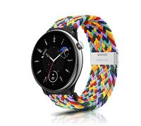ZoRoll 20mm Correa Compatibile con Amazfit Active 2/Active/GTS 4 Mini/GTS 4/GTS 3/GTS 2e/GTS 2 Mini, Nylon Pulsera Woven Correas Compatibile con Bip 3 Pro/Bip lite/GTR Mini/Garmin Venu - Arcoíris