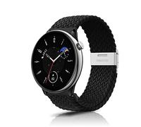 ZoRoll 20mm Correa Compatibile con Amazfit Active 2/Active/GTS 4 Mini/GTS 4/GTS 3/GTS 2e/GTS 2 Mini, Nylon Pulsera Woven Correas Compatibile con Bip 3 Pro/Bip lite/GTR Mini/Garmin Venu - Negro