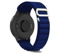 ZoRoll 20mm Correa para Garmin Forerunner 165/165Music/70/170/170 Music/570 42mm/245/645, Pulsera de Nailon con Gancho G Correa para Garmin Vivoactive 6/5/Approach S50/S44/vívomove/Venu - Azulado
