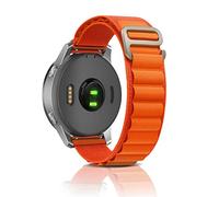 ZoRoll 20mm Correa para Garmin Vivoactive 5/Venu Sq 2/Venu 2 Plus/Venu Sq/Venu, Pulsera de Nailon con Gancho G Correa de Repuesto para Garmin Forerunner 165/165 Music/245/245 Music - Naranja