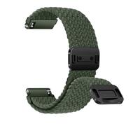 ZoRoll 20mm Nylon Correa Reloj para Amazfit Active 2/Active/GTS 4/4 Mini/3/2/2e/GTR/Bip 3/Pro, con Cierre Magnético, Trenzada Pulsera Repuesto, Bandas für Garmin Vivoactive 6/5 - Verde 6#