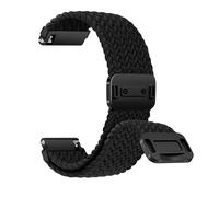 ZoRoll 20mm Nylon Correa Reloj para Amazfit Active 2/Active/GTS 4/4 Mini/3/2/2e/GTR/Bip 3/Pro, con Cierre Magnético, Trenzada Pulsera Repuesto, Bandas für Garmin Vivoactive 6/5 - Negro 5#