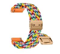 ZoRoll 20mm Nylon Correa Reloj para Amazfit Active 2/Active/GTS 4/4 Mini/3/2/2e/GTR/Bip 3/Pro, con Cierre Magnético, Trenzada Pulsera Repuesto, Bandas für Garmin Vivoactive 6/5 - Colorido W75#