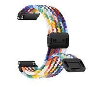 ZoRoll 20mm Nylon Correa Reloj para Amazfit Active 2/Active/GTS 4/4 Mini/3/2/2e/GTR/Bip 3/Pro, con Cierre Magnético, Trenzada Pulsera Repuesto, Bandas für Garmin Vivoactive 6/5 - Arcoíris 61#