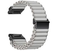 ZoRoll 22 mm QuickFit Correa para Garmin Fenix E/Fenix 8 47 mm/7 Pro/7/6 Pro/6/5 Plus/5, Pulsera Deportiva Transpirable de Nailon de Tela para Garmin Tactix 8 47mm/ Descent G2/Epix - Blanco