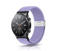 ZoRoll 22mm Correa Compatibile con Xiaomi Watch S4/Redmi Watch 5 Active/5 Lite/Watch S3/Watch 2/2 Pro, Nylon Pulsera Woven Correas Compatibile con Garmin Forerunner 265 - Púrpura
