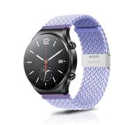 ZoRoll 22mm Correa Compatibile con Xiaomi Watch S5/S4/Redmi Watch 5 Active/5 Lite/S3/2/2 Pro/S1 Pro, Nylon Pulsera Woven Correas Compatibile con Amazfit Bip 6 - Violeta Claro