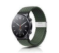 ZoRoll 22mm Correa Compatible con Xiaomi S4/Redmi 5 Active/5 Lite/S3/2/2 Pro, Nylon Pulsera Woven Compatible con Garmin Forerunner 265 - Verde