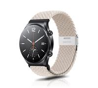 ZoRoll 22mm Correa Compatible con Xiaomi S4/Redmi 5 Active/5 Lite/S3/2/2 Pro, Nylon Pulsera Woven para Garmin Forerunner 265 - Blanco