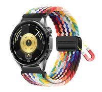 ZoRoll 22mm Nailon Correas Compatibles con Huawei Watch GT 6 Pro 46mm/6/GT5/4/3/Ultimate 2/Buds, Pulsera Reloj con Nylon Magnética, Bandas Correa para Huawei Watch 5 46MM/Watch4/3 - Arcoíris 61#
