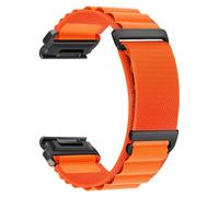 ZoRoll 22mm QuickFit Correa para Garmin Fenix 8 47mm/7 Pro/7/6/5Fenix E, Pulsera de Reloj Nailon con Gancho G, Ajustables Bandas Correas para Garmin Tactix 8 47mm/Quatix 8/Epix - Naranja