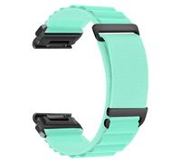 ZoRoll 22mm QuickFit Correa para Garmin Fenix 8 47mm/7 Pro/7/6/5Fenix E, Pulsera de Reloj Nailon con Gancho G, Ajustables Bandas Correas para Garmin Tactix 8 47mm/Quatix 8/Epix - Verde