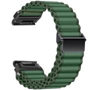ZoRoll 26 mm QuickFit Correa para Garmin Enduro 3 / Fenix 8 51mm/7X/6X GPS/6X PRO/5X/5X Plus/5X GPS, Pulsera Deportiva Transpirable de Nailon de Tela para Garmin Epix Pro/tactix 7 Pro - Verde