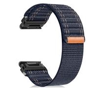 ZoRoll 26 mm QuickFit Correa para Garmin Fenix 8 51mm/7X/6X GPS/6X PRO/5X/5X Plus/5X GPS, Pulsera de Reemplazable para Hombre y Mujer, Correa de Nailon para Garmin Enduro 3 - Azul Oscuro