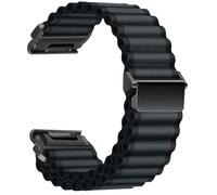 ZoRoll 26 mm QuickFit Correa para Garmin Fenix 8 51mm/7X/6X GPS/6X PRO/5X/5X Plus/5X GPS, Pulsera Deportiva Transpirable de Nailon de Tela para Garmin Enduro 3 / Epix Pro/tactix 7 Pro - Gris Oscuro
