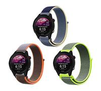 ZoRoll 3 Pack 18mm Correa para Garmin Forerunner 255S Music/265S/Vivoactive 4S/Vivomove 3S/Venu 2S, Pulsera de Nailon Correa para Move 3S/Q Venture HR Gen 4