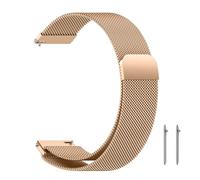 ZoRoll Correa 18mm Compatible con Garmin Venu 4S/3S 41 mm/Vivoactive 4S/Vivomove 3S, Correa de Reloj de Acero Inoxidable Tejida con Malla para Garmin Forerunner 255S Music/265S/Move 3S