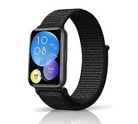 ZoRoll Correa Compatibile con Huawei Watch Fit 2, Banda de Relojes Pulsera de Nailon Velcro Correas para Huawei Watch Fit 2 - Negro