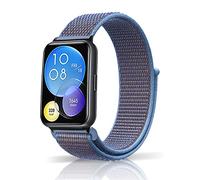 ZoRoll Correa Compatibile con Huawei Watch Fit 2, Banda de Relojes Pulsera de Nailon Velcro Correas para Huawei Watch Fit 2 - Azul