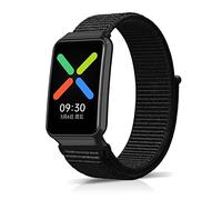 ZoRoll Correa Compatibile con OPPO Watch Free, Pulsera de Nailon Correa Compatibile con OPPO Watch Free - Negro