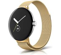 ZoRoll Correa Compatible con Google Pixel Watch 4 41mm/3 41MM/2/1, Correa de Reloj de Acero Inoxidable Tejida con Malla Compatible con Google Pixel Watch 3 41mm - Oro
