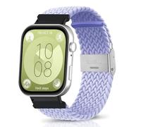 ZoRoll Correa Compatible con Huawei Watch Fit 4 pro/4/3, Nylon Pulsera Woven Correas Compatibile con Huawei Watch Fit 4 pro/4/3 - Violeta Claro