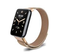 ZoRoll Correa Compatible con Xiaomi Mi Band 7 Pro/Xiaomi Smart Band 7 Pro, Correa de Reloj de Acero Inoxidable Tejida con Malla Compatible con Xiaomi Mi Band 7 Pro/Xiaomi Smart Band 7 Pro - Oro Rosa
