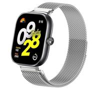 ZoRoll Correa Compatible con Xiaomi Redmi Watch 6/5/Redmi Watch 4, Correa de Reloj de Acero Inoxidable Tejida con Malla Correas Compatible con Xiaomi Smart Band 10 Pro/9 Pro/8 Pro - Plata