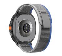 ZoRoll Correa para Samsung Galaxy Watch 8 40mm 44mm/8 Classic 46mm Correas 2025, Elasticity Pulsera de Nailon para Samsung Galaxy Watch 8 40mm 44mm/8 Classic - Gris & Azul