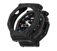ZoRoll Funda Compatible con Amazfit T-Rex 3 Pro 48mm, TPU Carcasa Protectora, Cubierta Anti-arañazos Prueba de Golpes Compatible con Amazfit T-Rex 3 Pro 48mm - Negro