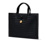 ZoRoll Funda Portátil para Laptop de 13,3-14 Pulgadas, Funda de Cuero PU, Funda Protectora Portátil Netbooks Caso para MacBook Air Pro 13 M4 M3 M2 M1 2025 DELL Lenovo HP Sony Acer ASUS - (Negro)