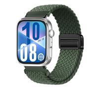 ZoRoll Nylon Correa Compatibile con Huawei Watch Fit 4 pro/Fit4/Fit3, con Cierre Magnético, Trenzada Repuesto Pulsera Reloj, Bandas para Huawei Watch Fit 4 /4pro/3 - Verde oscuro 6#