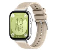 ZoRoll Silicona Correa Compatible con Huawei Watch Fit 5/5 pro/Fit4/4 pro/3, Woven Nylon Pulsera Deportiva de Repuesto de Silicona Suave para Huawei Watch Fit 5pro/4pro/Fit5/Fit4/Fit3 - Blanco