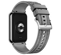 ZoRoll Silicona Correa Compatible con Xiaomi Redmi Watch 6/5/Watch 4, Woven Nylon Pulsera Deportiva de Repuesto de Silicona Suave Correas para Xiaomi Smart Band 10 Pro/9 Pro/8 Pro - Gris
