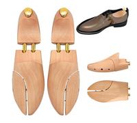 Zorplex Horma de Zapatos de Madera de Pino para Hombre y Mujer, Moldeador y Ensanchador de Zapatos, Mantiene la Forma y Prolonga la Vida Útil, Diseño Elegante, 1 Par de Hormas de Alta Calidad (45-46)