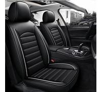ZORQ Coche Cuero Juegos Cubreasientos para Audi A3 8P A5 A6 4F C5 C7 C6 Avant A4 B6 B7 B8 Lujo Fundas Moda Estilo Impermeable Asiento Protector Accesorios, Black and White