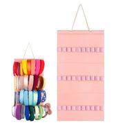 ZORQ Soporte para lazos para la cabeza para bebés, organizador de almacenamiento para colgar lazos de fieltro de 30 rejillas, organizador de almacenamiento para colgar lazos para el pelo, organizador
