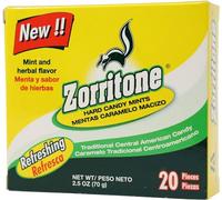 Zorritone Hard Candy Mints and Herbal Flavor, 3 o 20 caramelos Each, 3 cajas