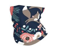 Zorro Animal Flor Mon Y Hija Hijo, Braga de cuello con protección solar, bandana para correr, andar en bicicleta, pescar y practicar deportes al aire libre.