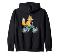 Zorro con Bicicleta Sudadera con Capucha