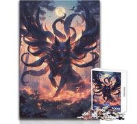 Zorro de Nueve Colas en el Bosque, Rompecabezas de 1000 Piezas para Adolescentes, Juego de Desarrollo del Pensamiento lógico, Gran Regalo para Momentos significativos, tamaño 50x75cm