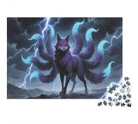 Zorro de Nueve Colas Puzzle 1000 Piezas Rompecabezas Adultos Y NiñosRegalos Bestias fantásticas Imposible Rompecabezas Juego Educativo 1000pcs (75x50cm)