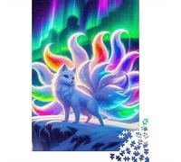 Zorro de Nueve Colas Puzzles Imposible,desafío for Adults Juego EduGatoivo 1000 Piezas Obra De Arte De Juego De para Adultos Y Niños 1000pcs (75x50cm)