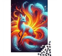 Zorro de Nueve Colas Puzzles Imposible,desafío para Adultos Entretenimiento Creativo 1000 Piezas Obra De Arte De Juego De para Adultos Y Niños A Partir De 12 Años 1000pcs (75x50cm)