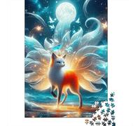 Zorro de Nueve Colas Rompecabezas Imposible,desafío for Adults Entretenimiento Creativo 1000 Piezas Obra De Arte De Juego De para Adultos Y Niños Mayores De 12 Años 1000pcs (75x50cm)